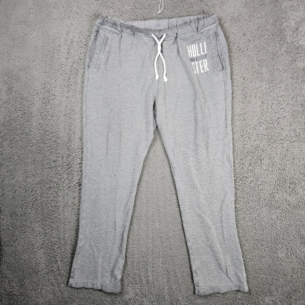 Hollister Womens Grey Surf Skate Sweatpants Size L Drawstring Casual Joggers